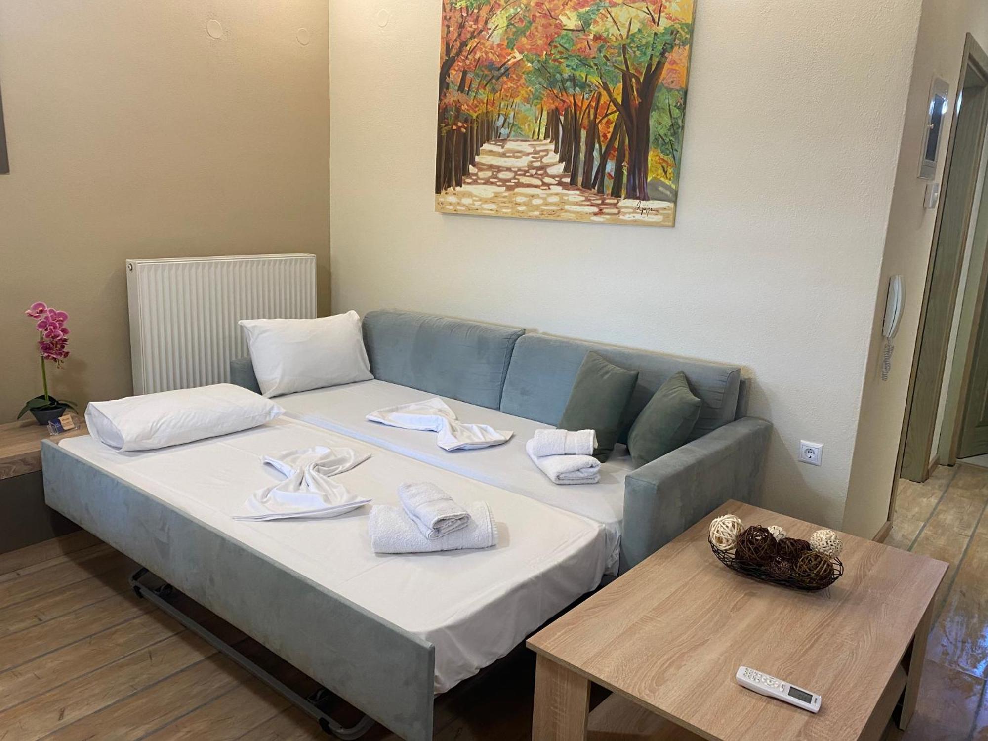 Twinstars Apartment With Courtyard And View Kalyves Polygyrou Екстер'єр фото